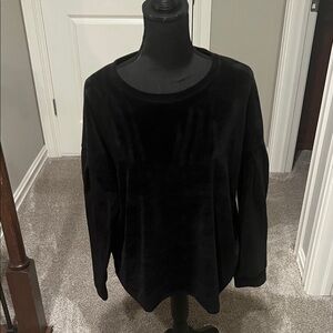 a new day Black Plush Sweatshirt